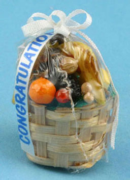 Dollhouse Miniature Fruit Basket